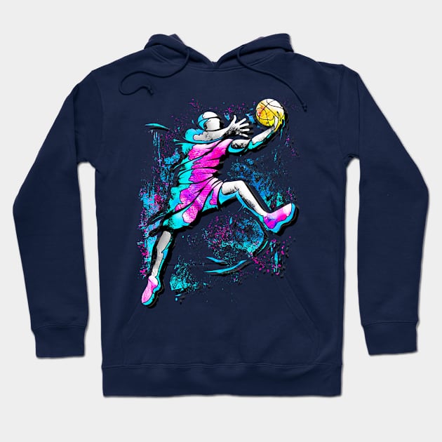 Basketball - Slam Dunk - Bball Hoodie by BabyYodaSticker